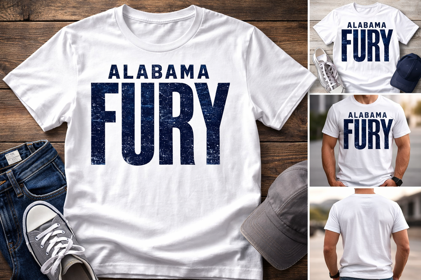 Fury Distressed Softball Tee