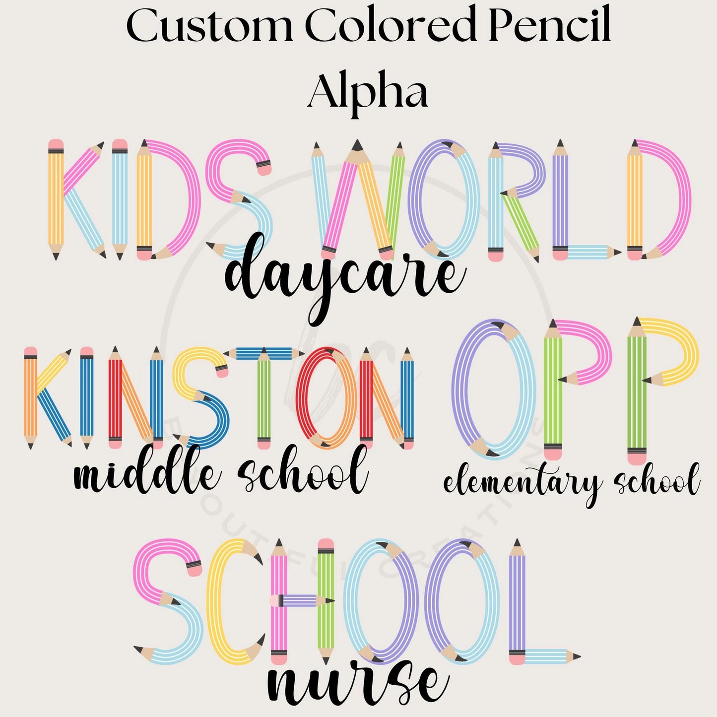 Custom Colored Pencil Tee