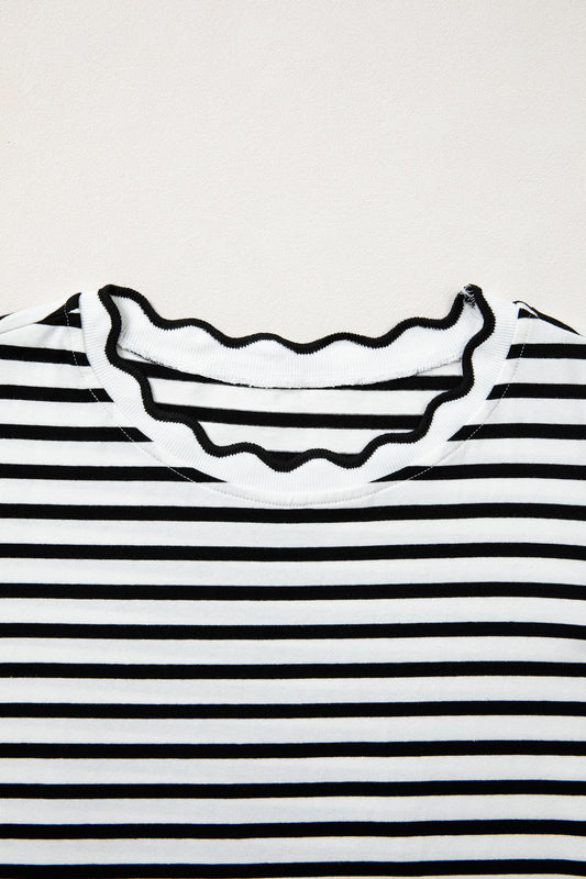 Scalloped Trim Tee