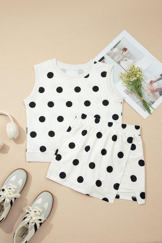 Polka Dot Skort Set