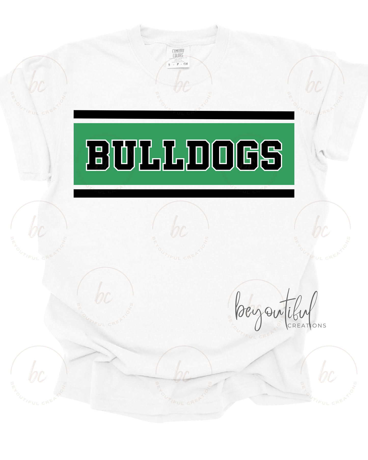 Custom Colored Tee Mascot Stripes