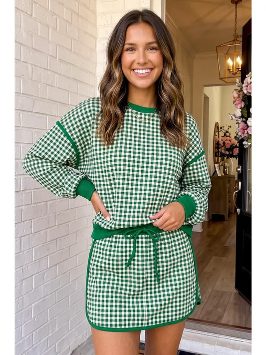 Gingham Oversized Set