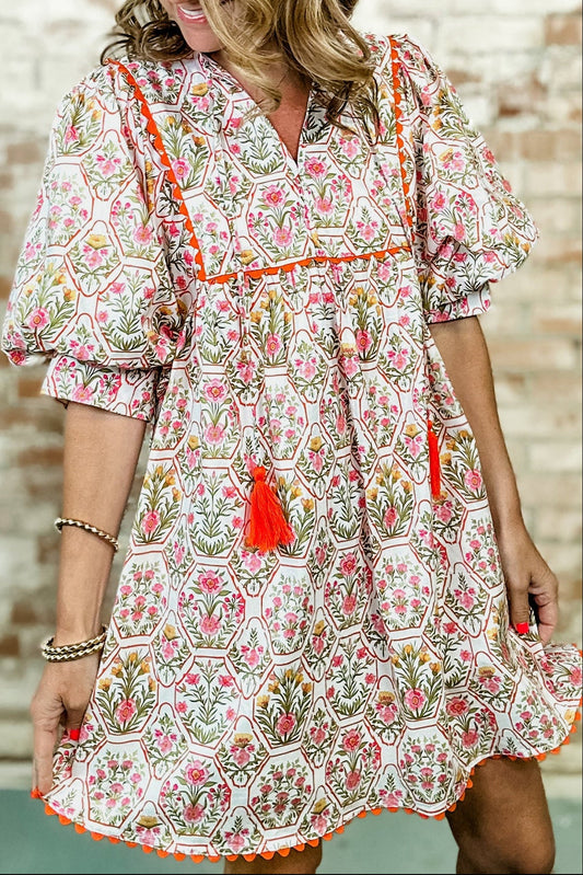 Tassel Scalloped Dress