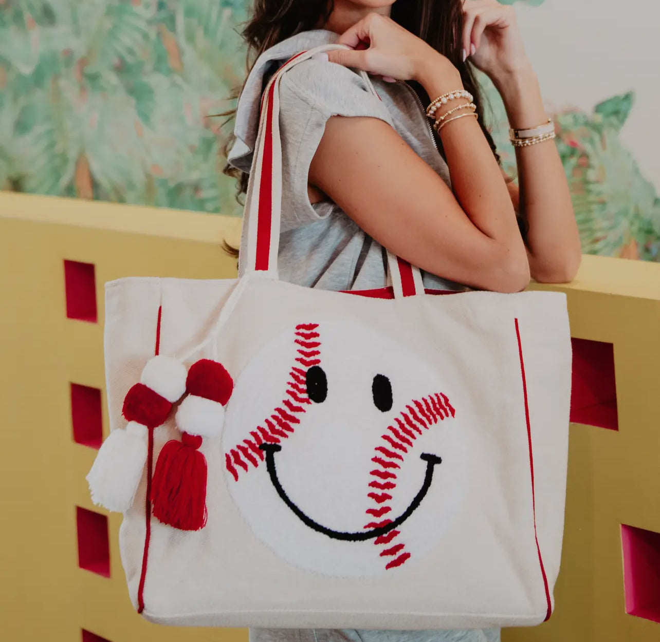 Softball + Baseball Tassel Bagg