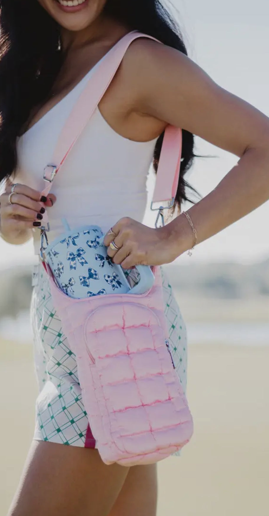 Quilted Tumbler Carrier Bag