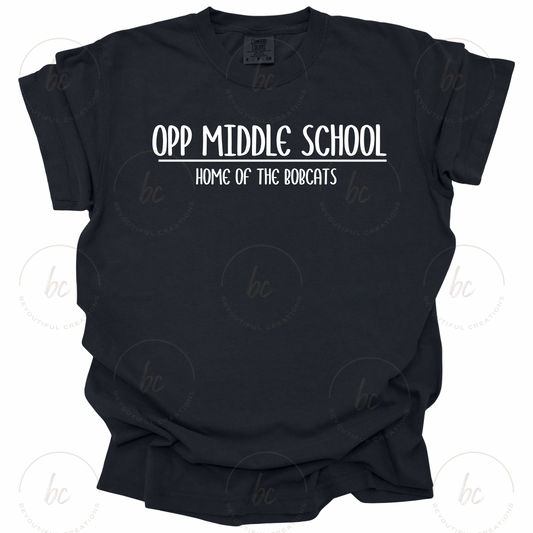 Simple White Font School Tees