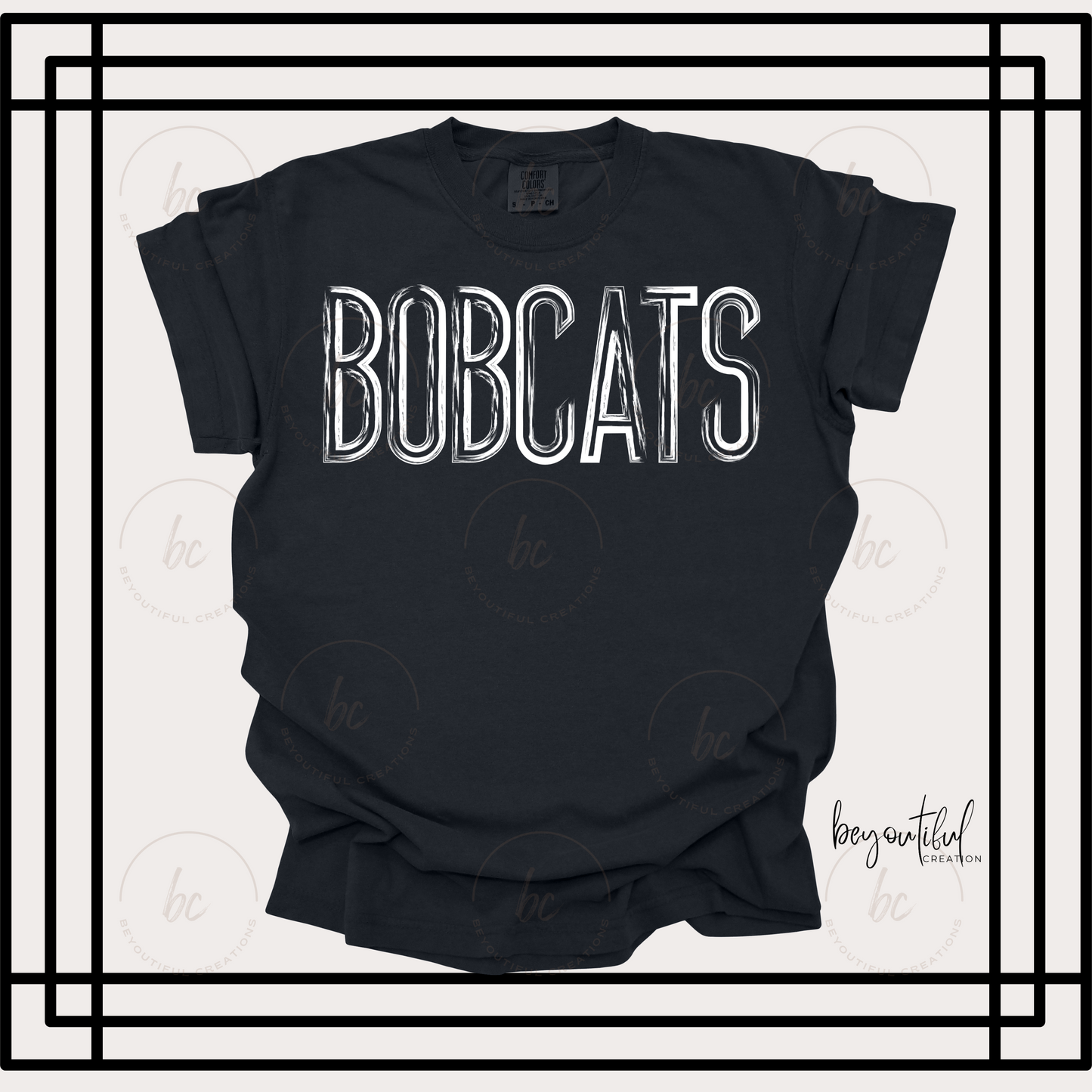 Youth- Distressed White Font Mascot Sweatshirt