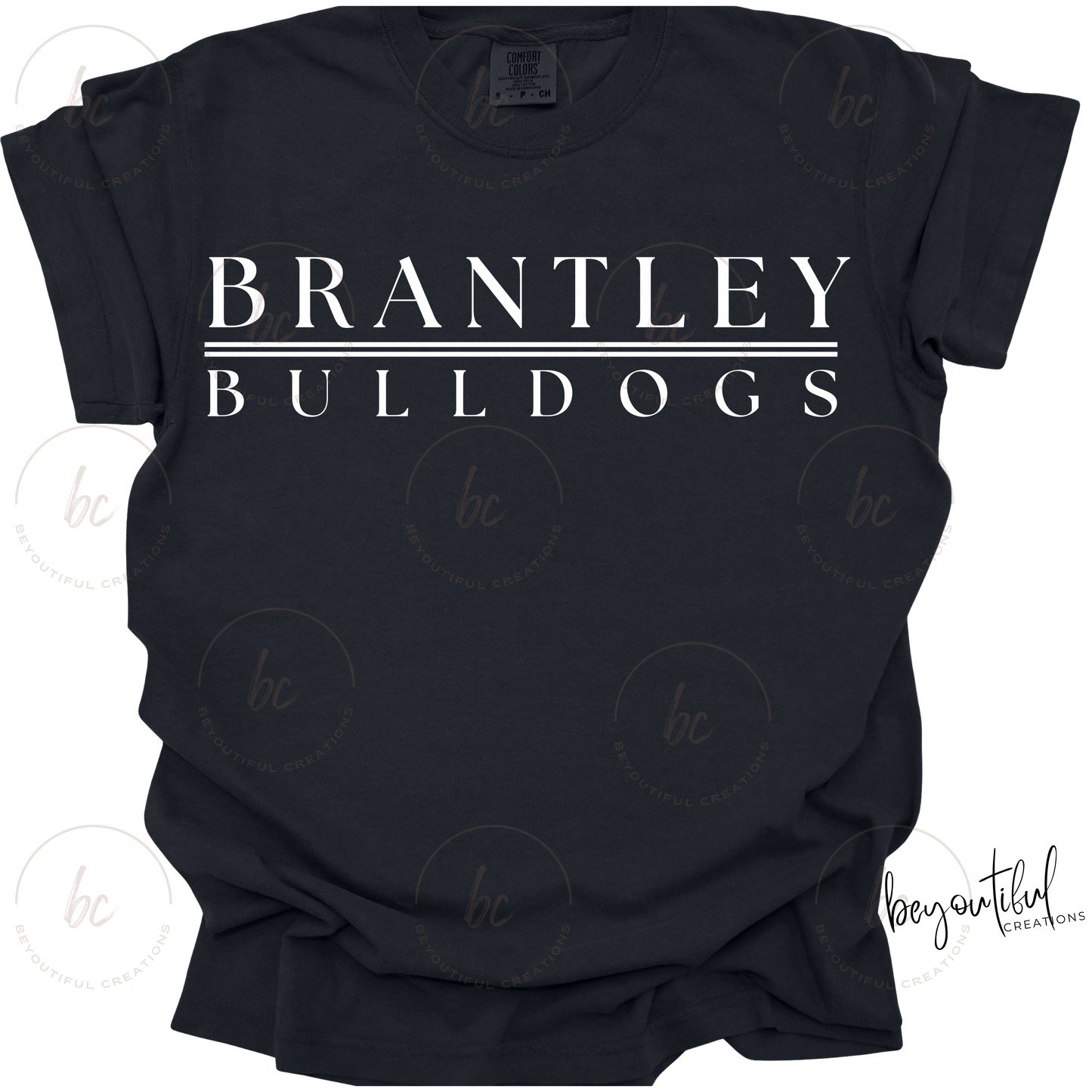 Simple Mascot on Black Tee