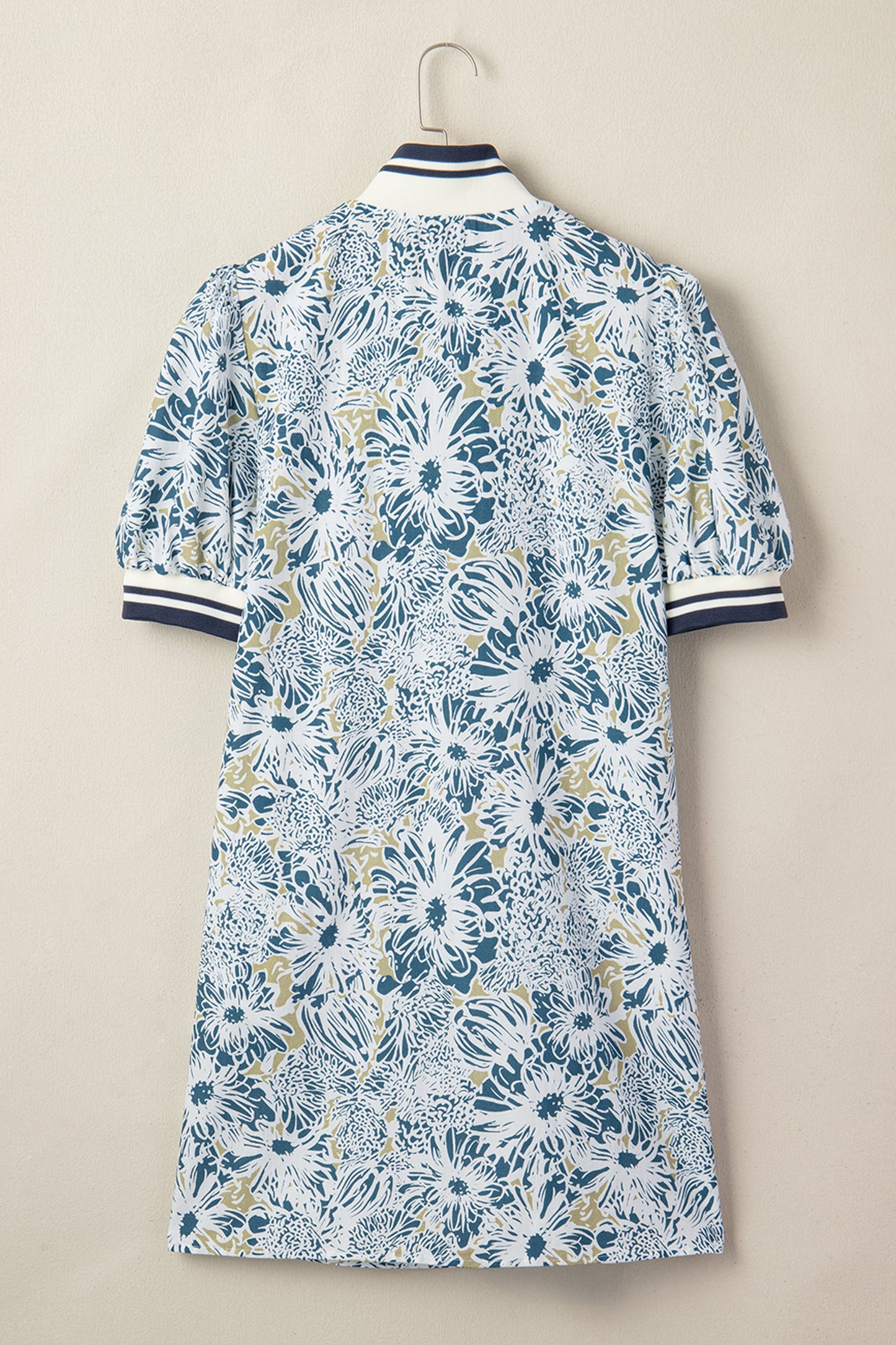 Floral Stripe Patchwork Dress