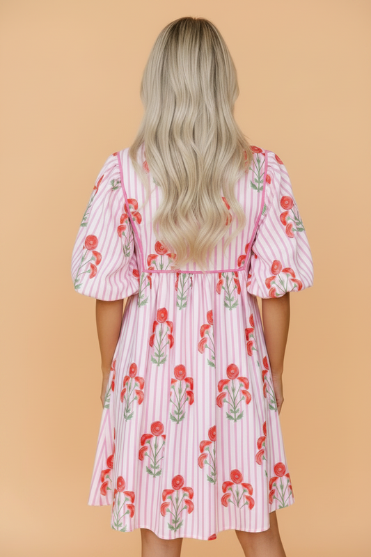 Pink Stripe Dress