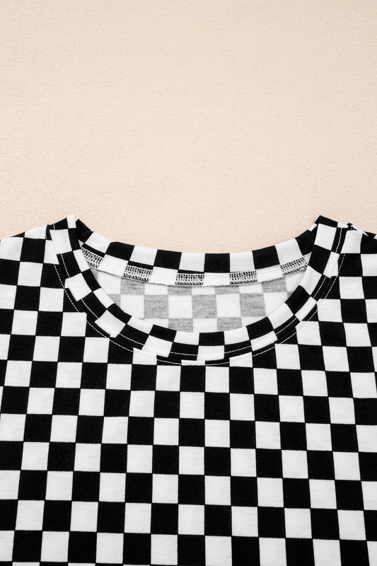 Checker Short Sleeve Tee & Pants Set