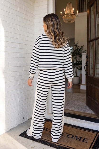 Stripe Mock Reverse Seam Set