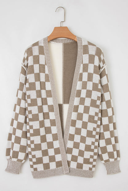 Checker Cardigan