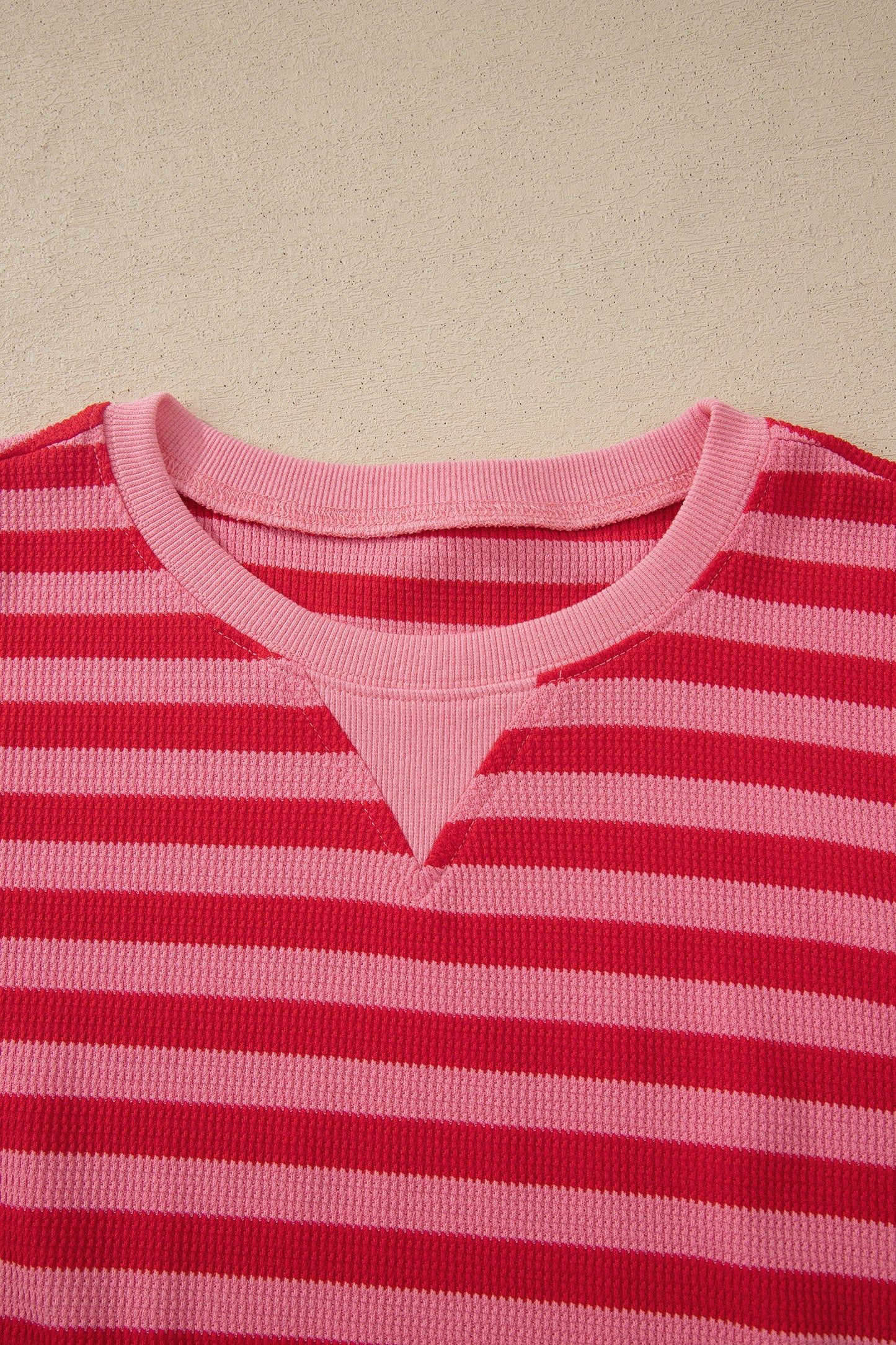 Stripe Puff Sleeve Shorts Set