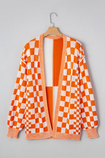 Checker Cardigan