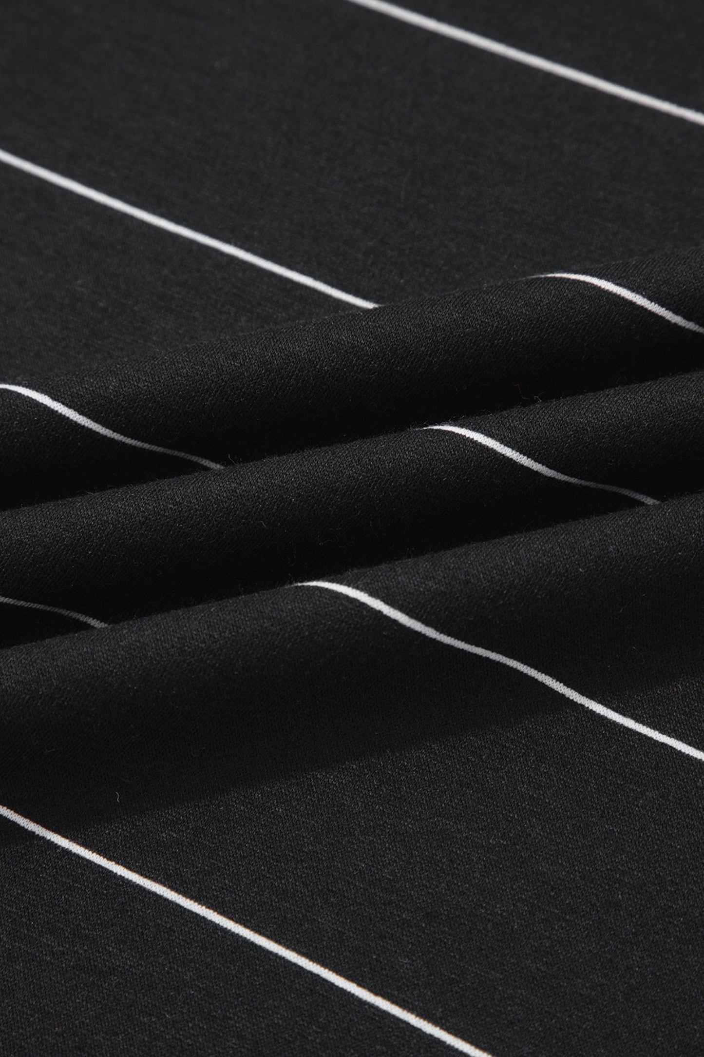 Black Stripe Short Set