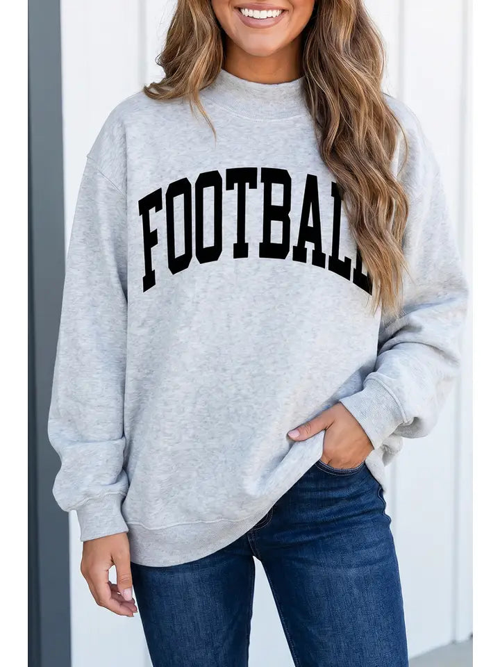 GAMEDAY/FOOTBALL Reversible Mock Neck Sweatshirt