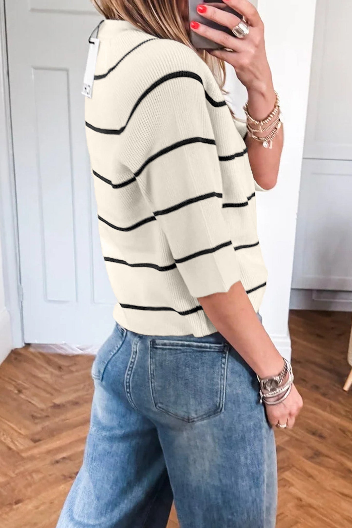 Black Stripe Top