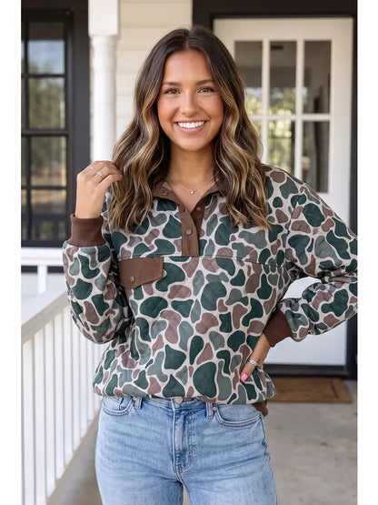 Retro Camo Pullover