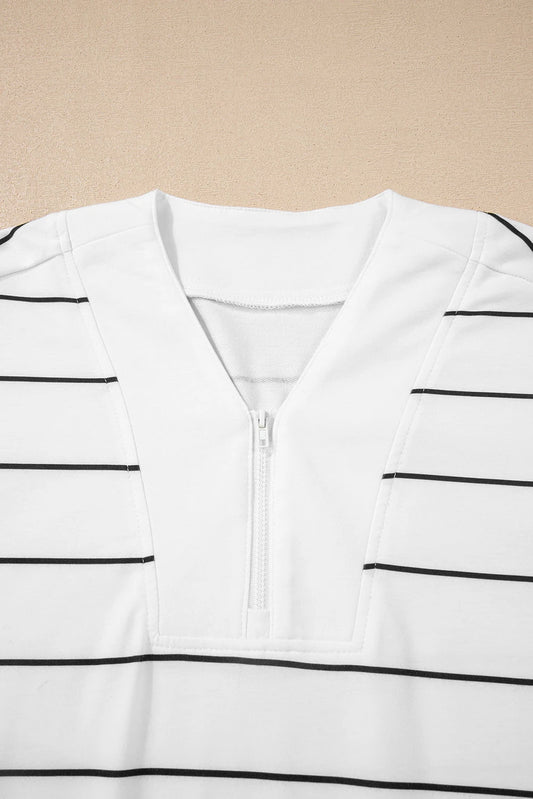 Stripe Zip-Up Short Set