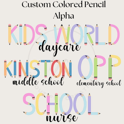 Custom Colored Pencil Tee