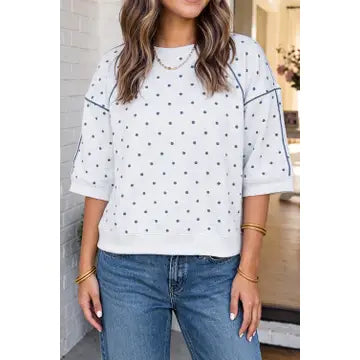 Simply Dotted Raglan Top