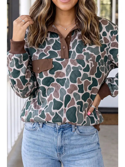 Retro Camo Pullover