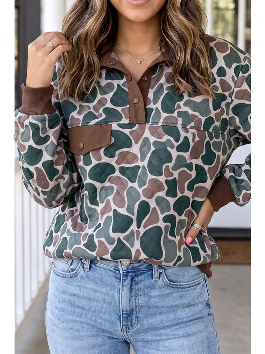 Retro Camo Pullover