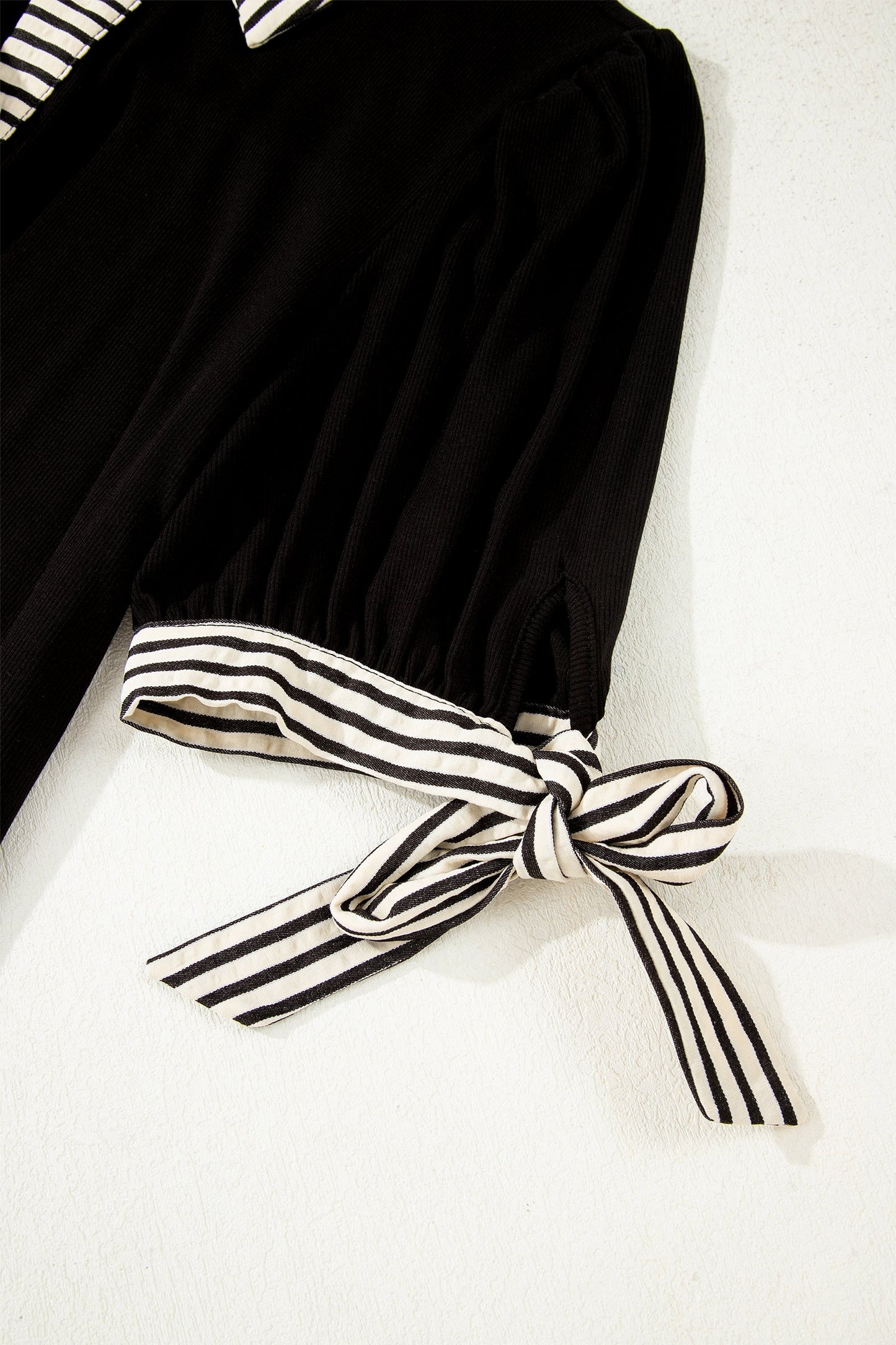 Stripe Polo Collar Dress