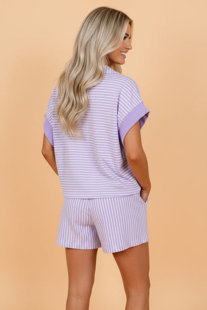Dolman Sleeve Shorts Set