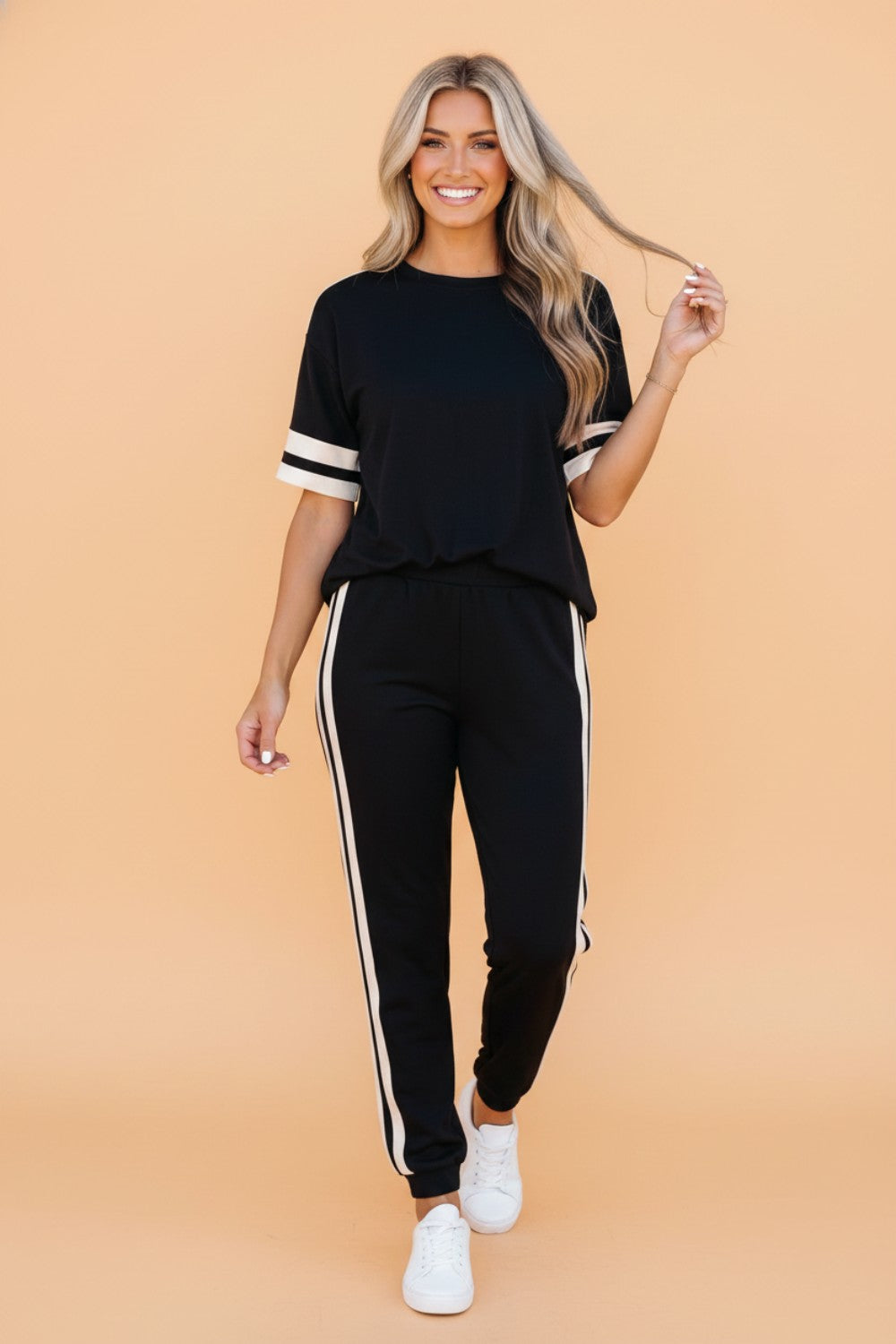 Varsity Stripe Jogger Set