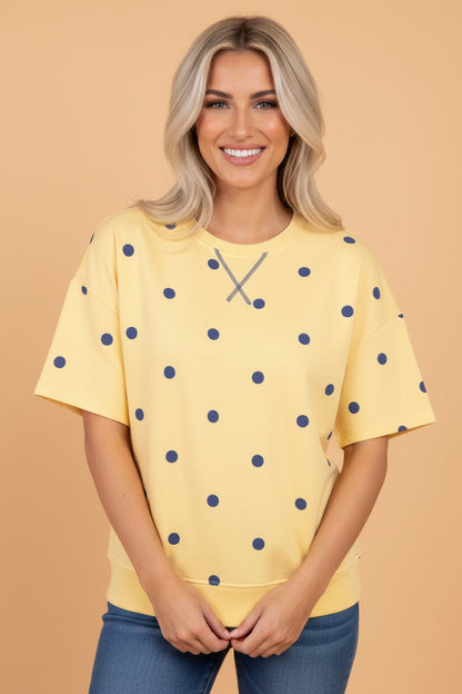 Retro Crossed Seam Oversize Tee