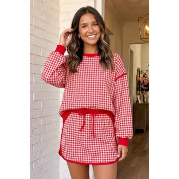 Gingham Oversized Set
