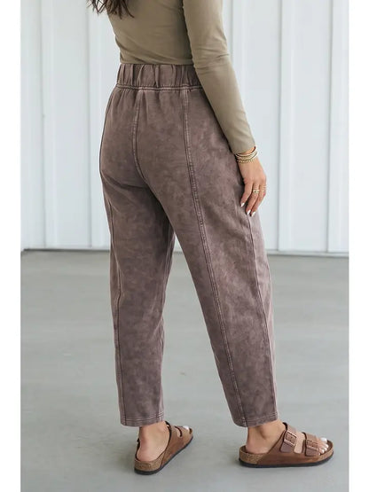 Mineral Wash Barrel Pants