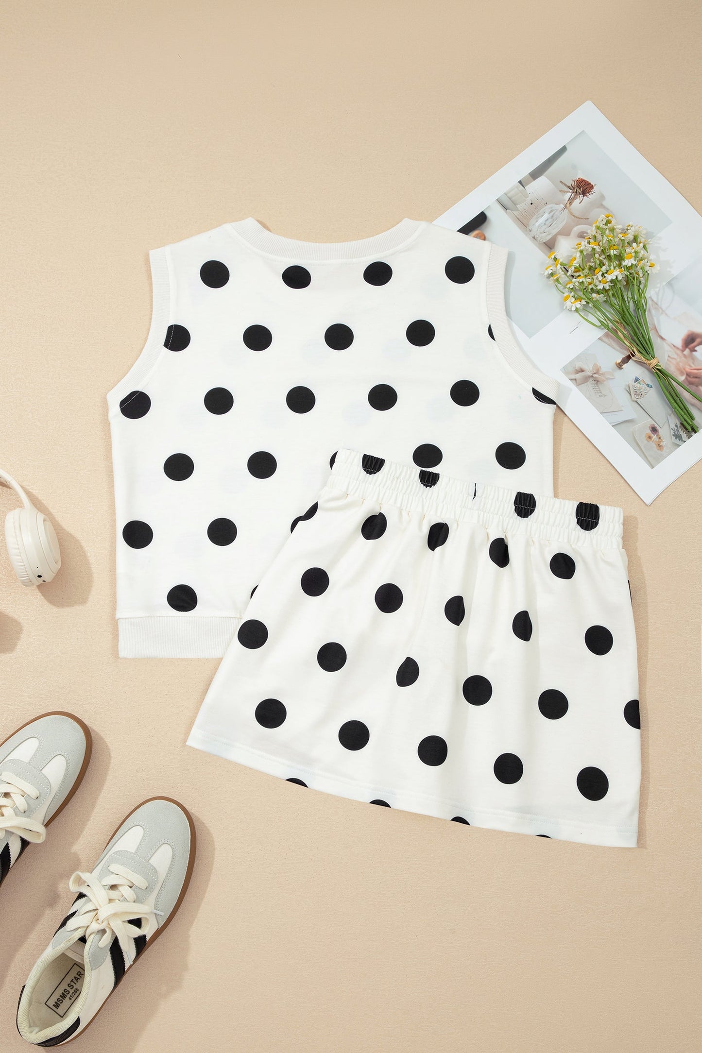 Polka Dot Skort Set