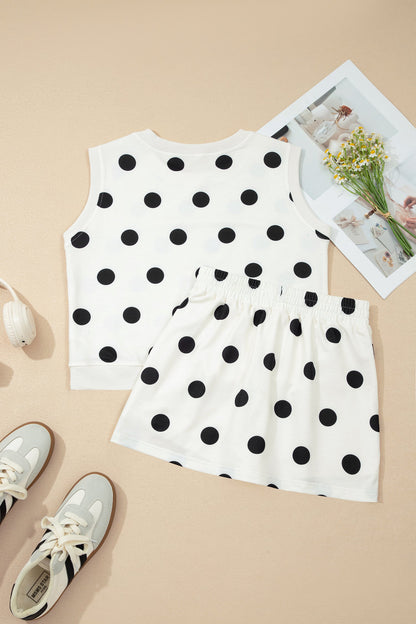 Polka Dot Skort Set