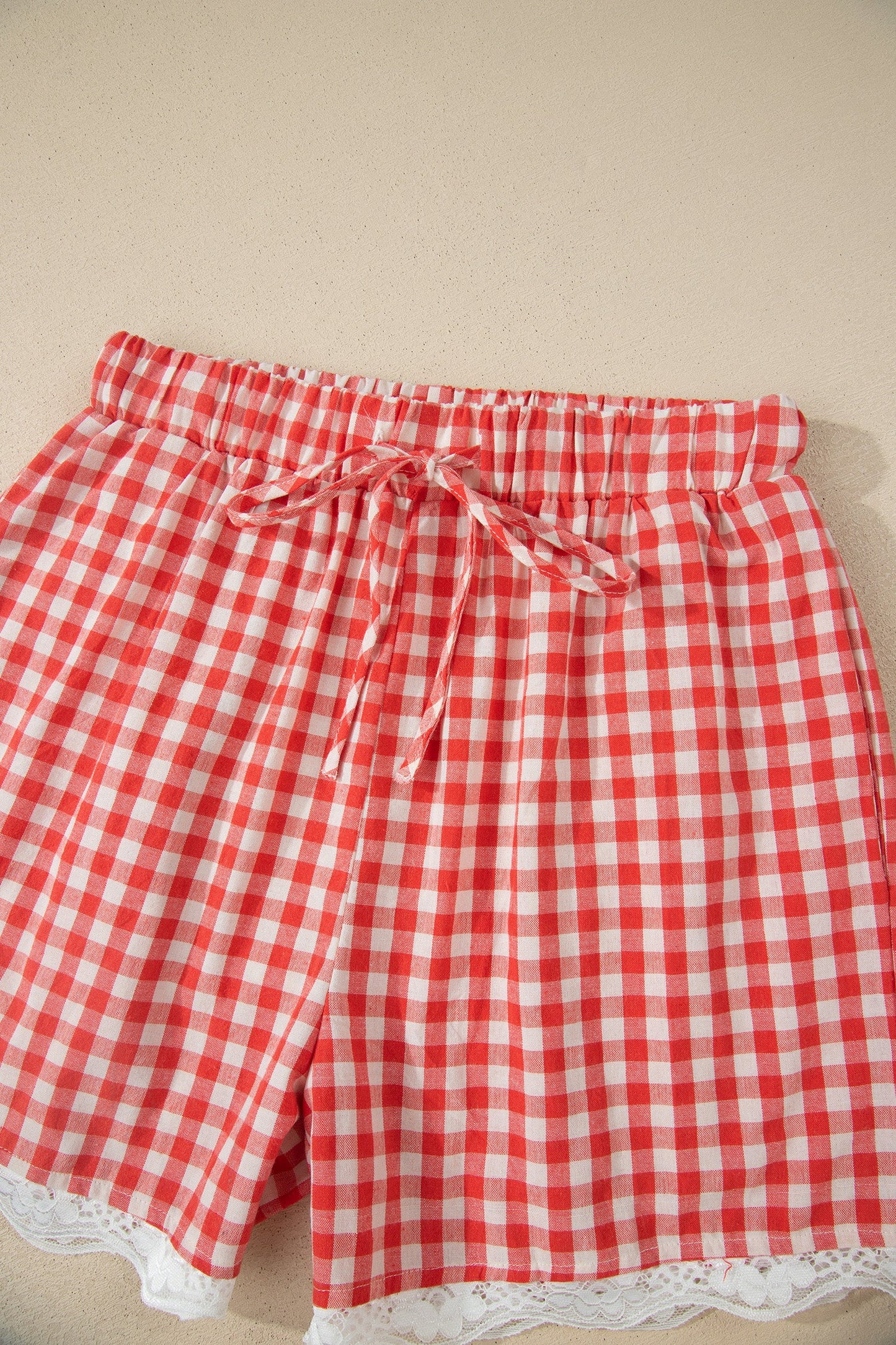 Gingham Hem Shorts