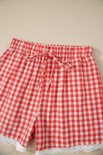 Gingham Hem Shorts