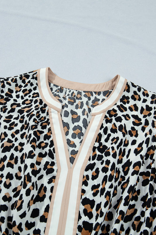 Leopard Colorblock Dress