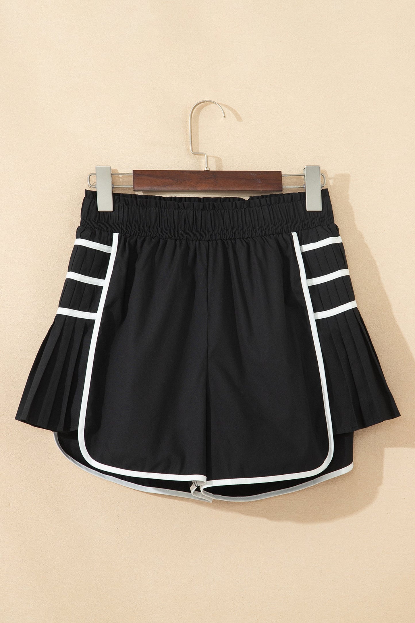 Pleated Activewear Shorts