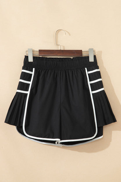 Pleated Activewear Shorts