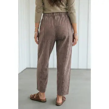 Mineral Wash Barrel Pants