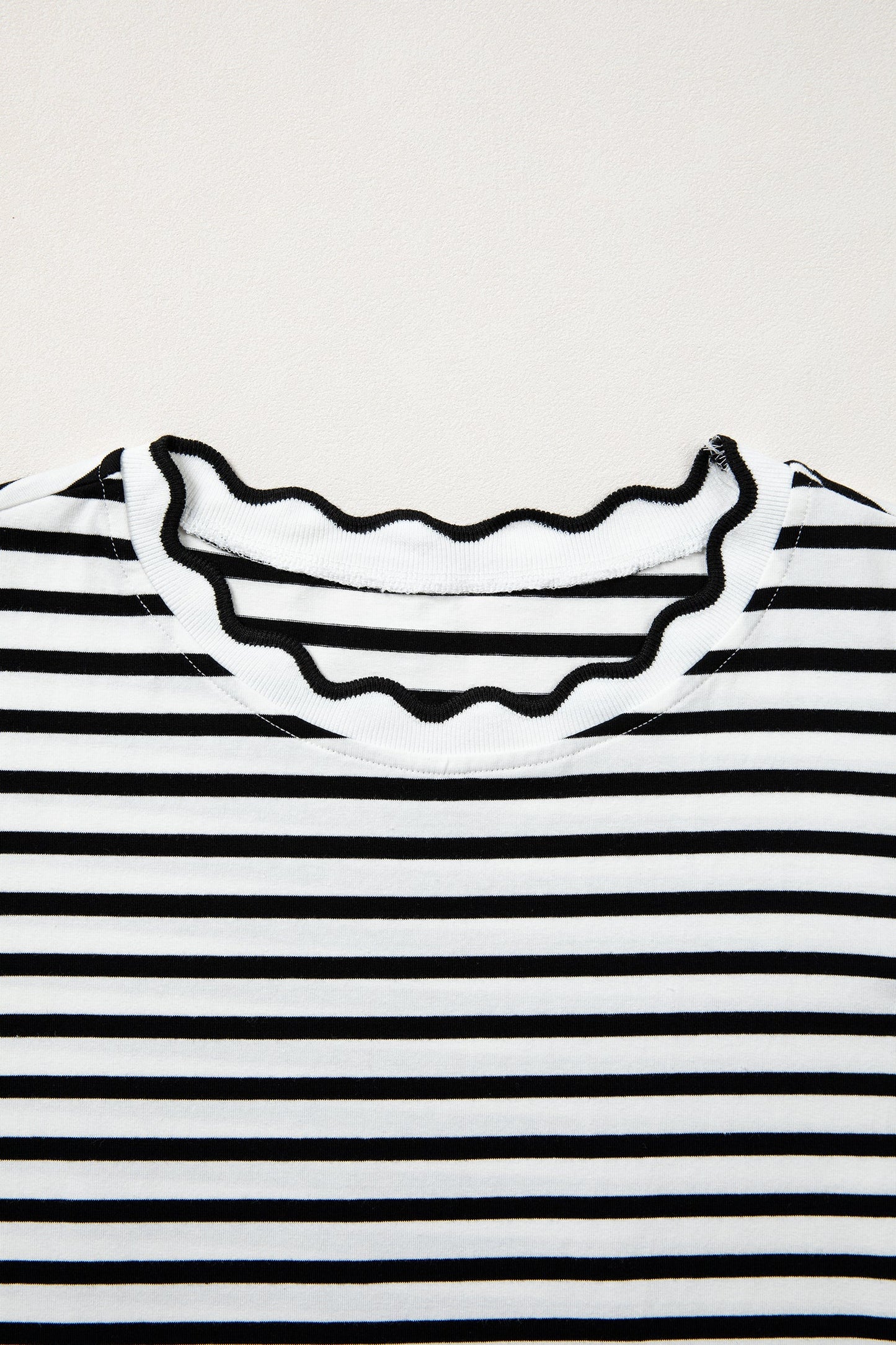 Scalloped Trim Tee