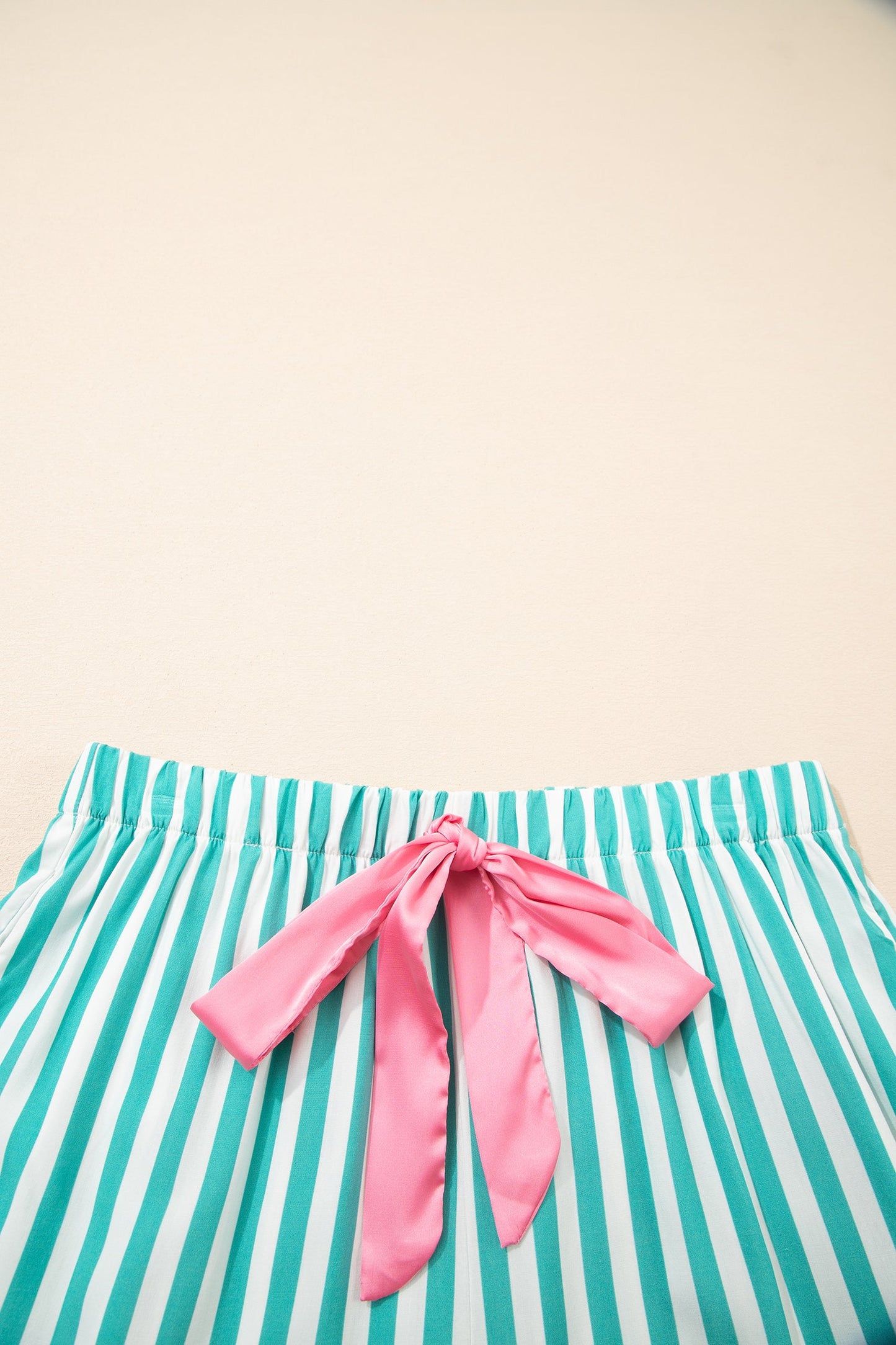 Ricrac Trim Shirt & Drawstring Shorts Set