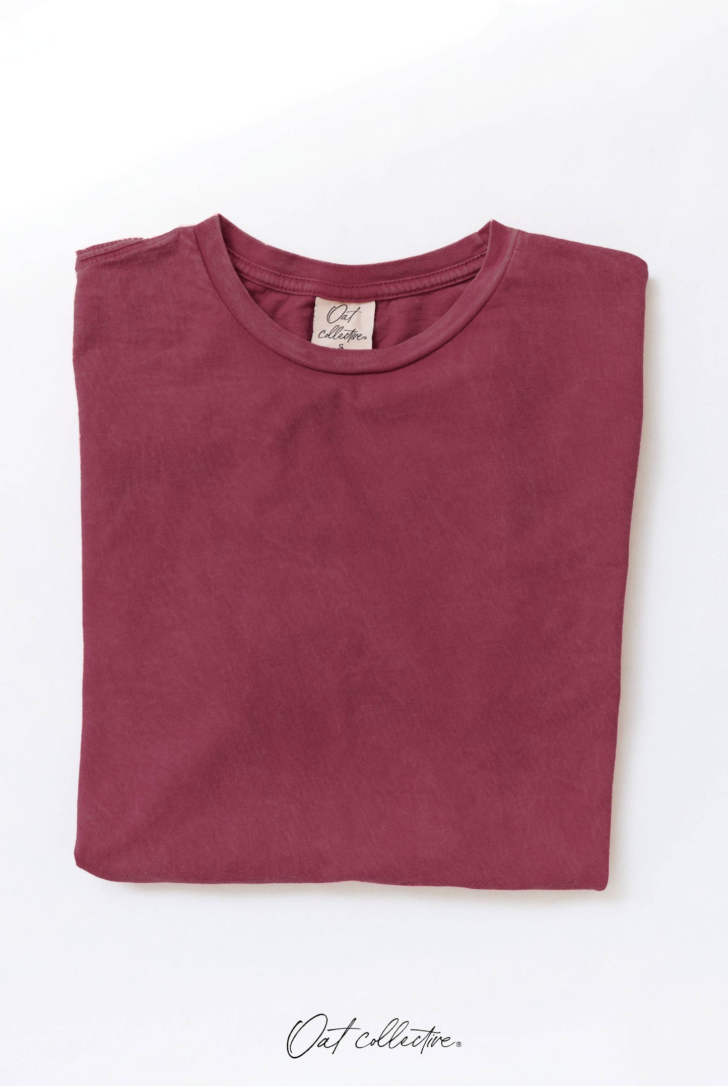 Basic Blank Mineral Washed Graphic Tee: GOLDEN