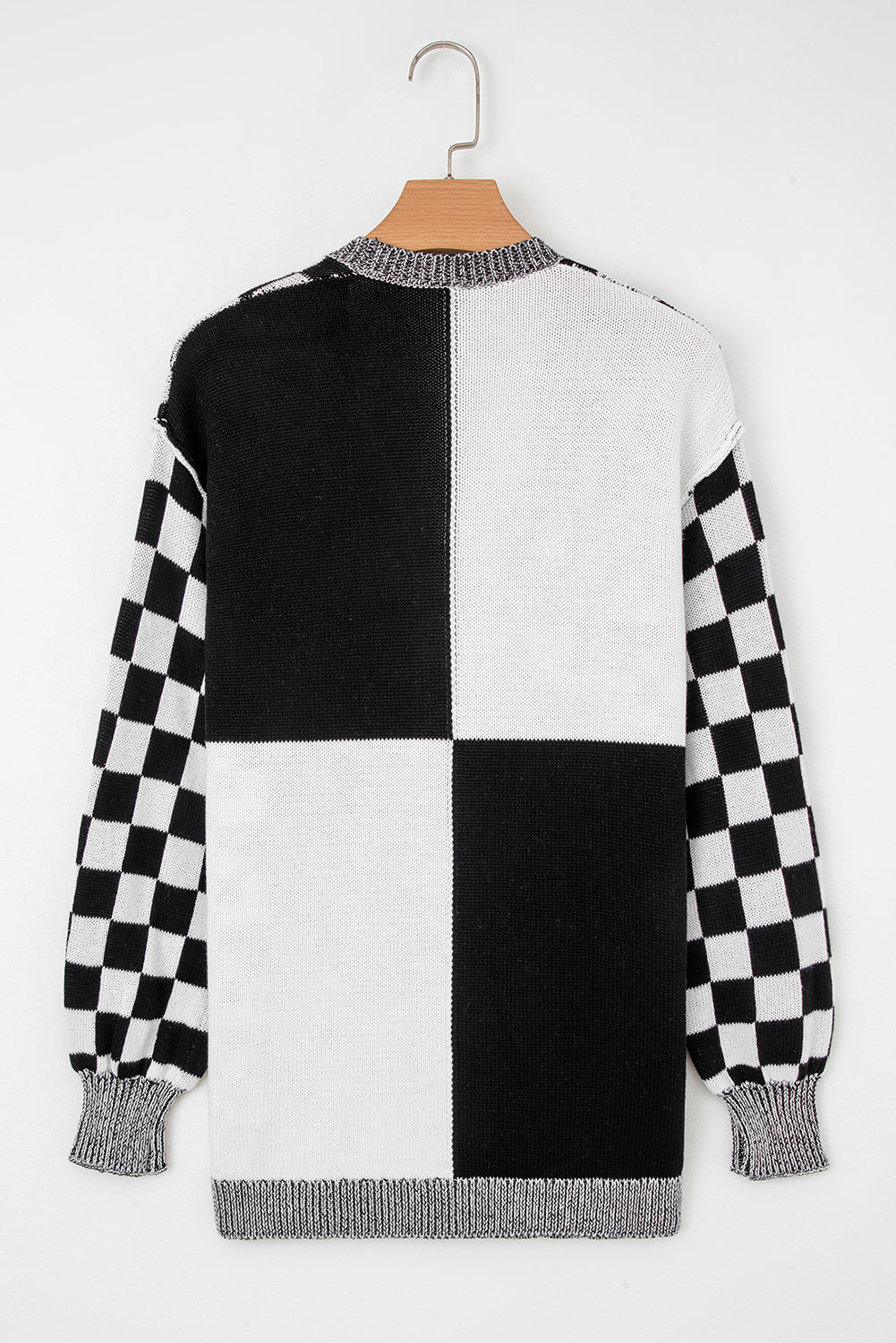Checker Cardigan