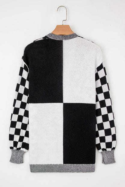Checker Cardigan