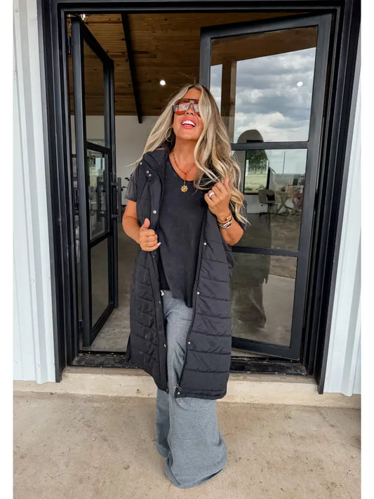 Kendall Long Puffer Vest