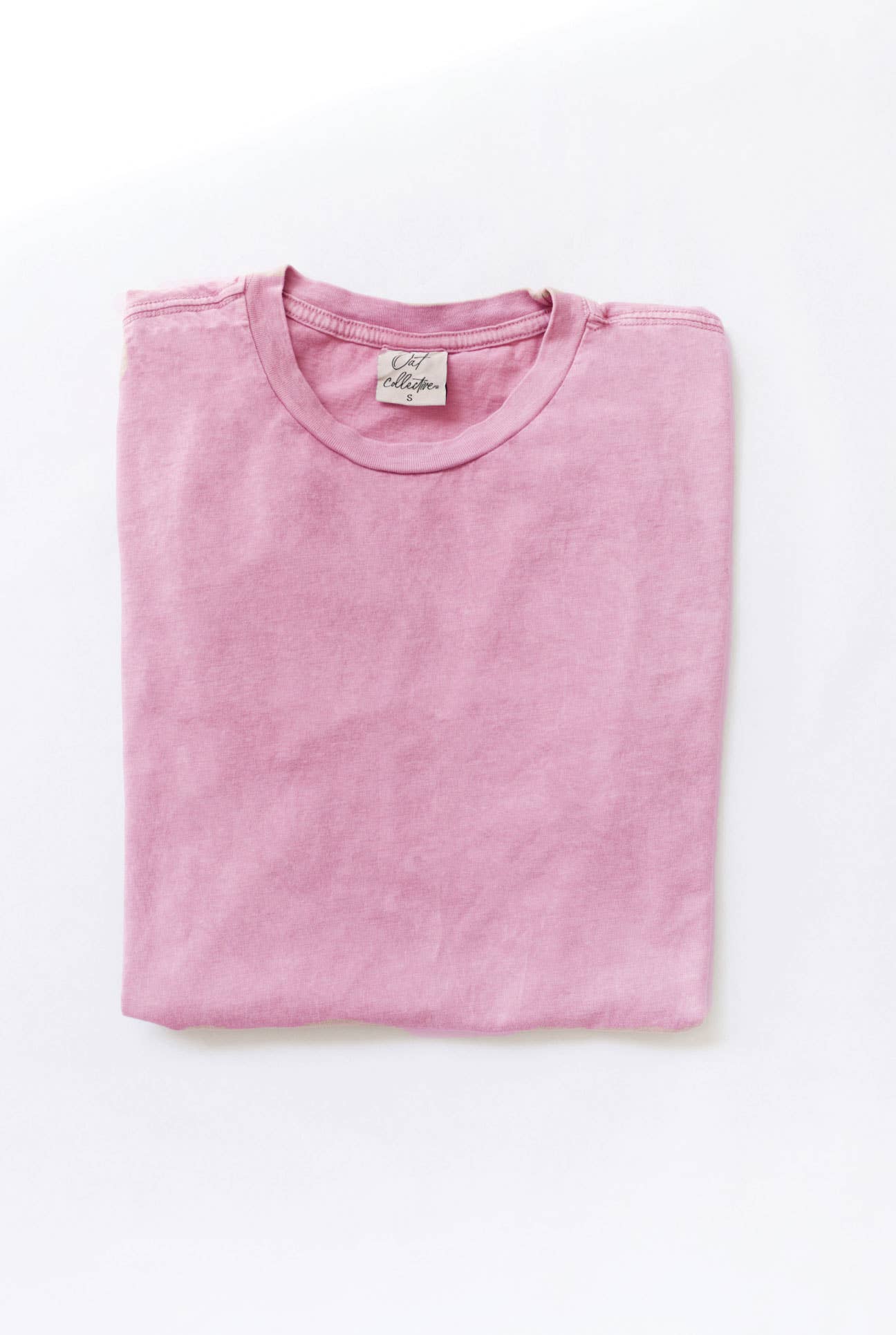 Basic Blank Mineral Washed Graphic Tee: GOLDEN