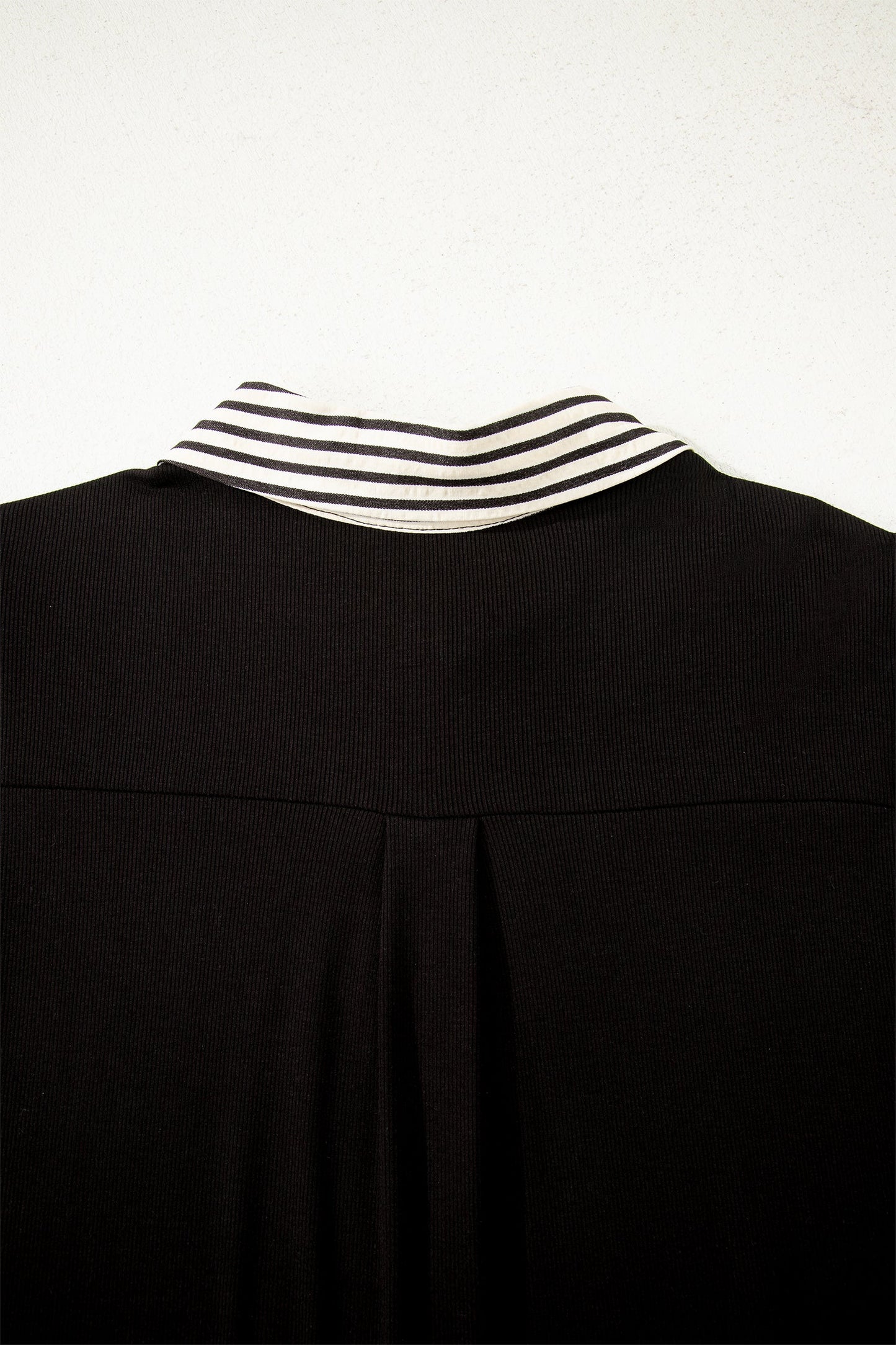 Stripe Polo Collar Dress
